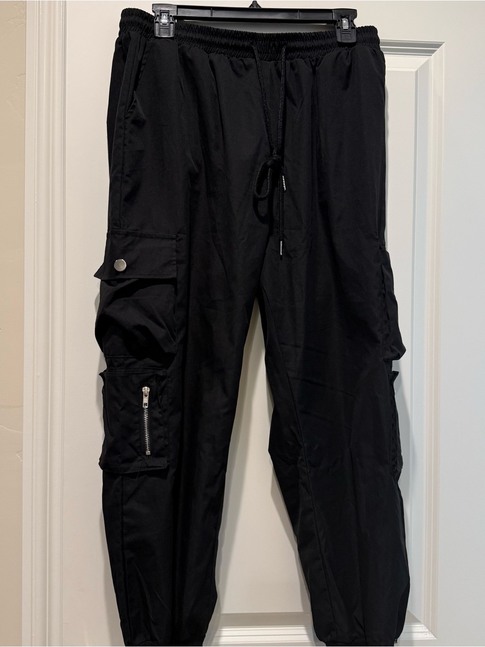 Black Cargo Pants Joggers
